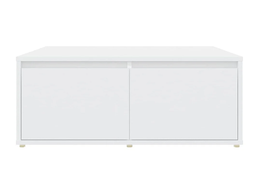 Table basse Blanc 80x80x31 cm Aggloméré