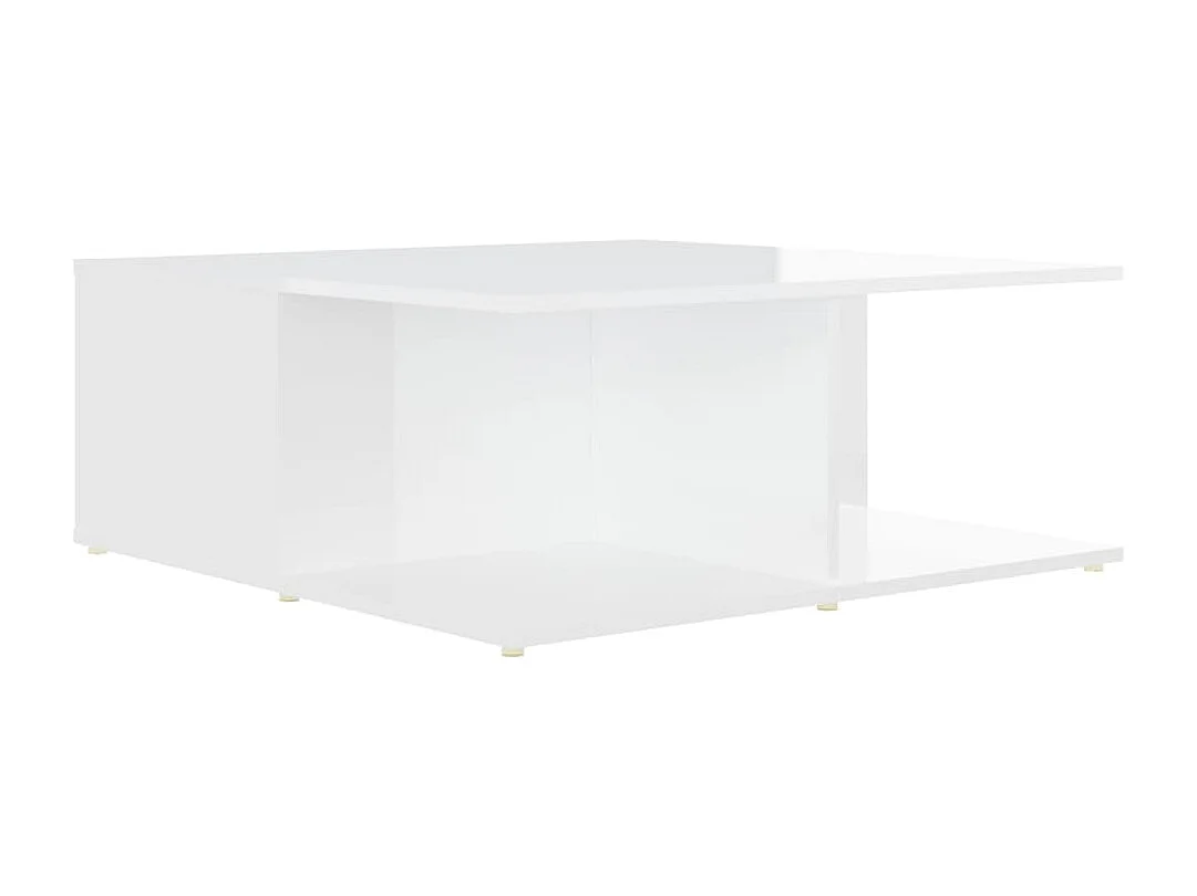 Table basse Blanc 80x80x31 cm Aggloméré