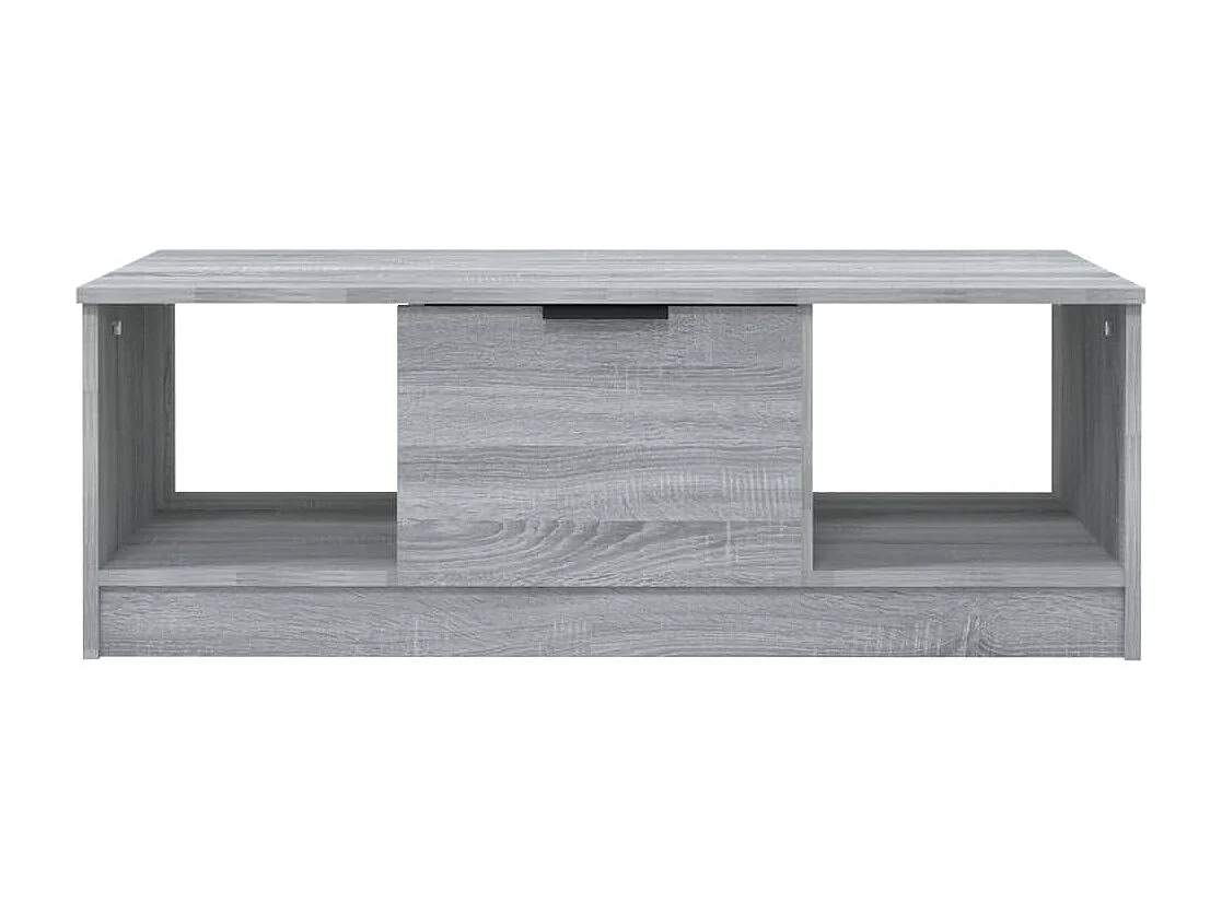 Table basse sonoma gris 102x50x36 cm bois d'ingénierie