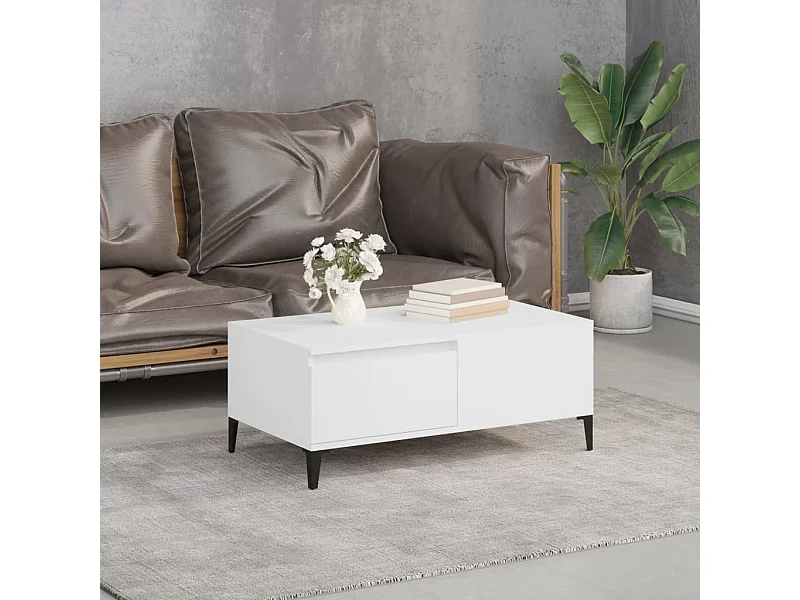 Mesa de centro 90x50x36,5 cm derivados de madeira branco