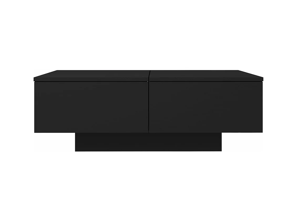Table basse Noir 90x60x31 cm Aggloméré