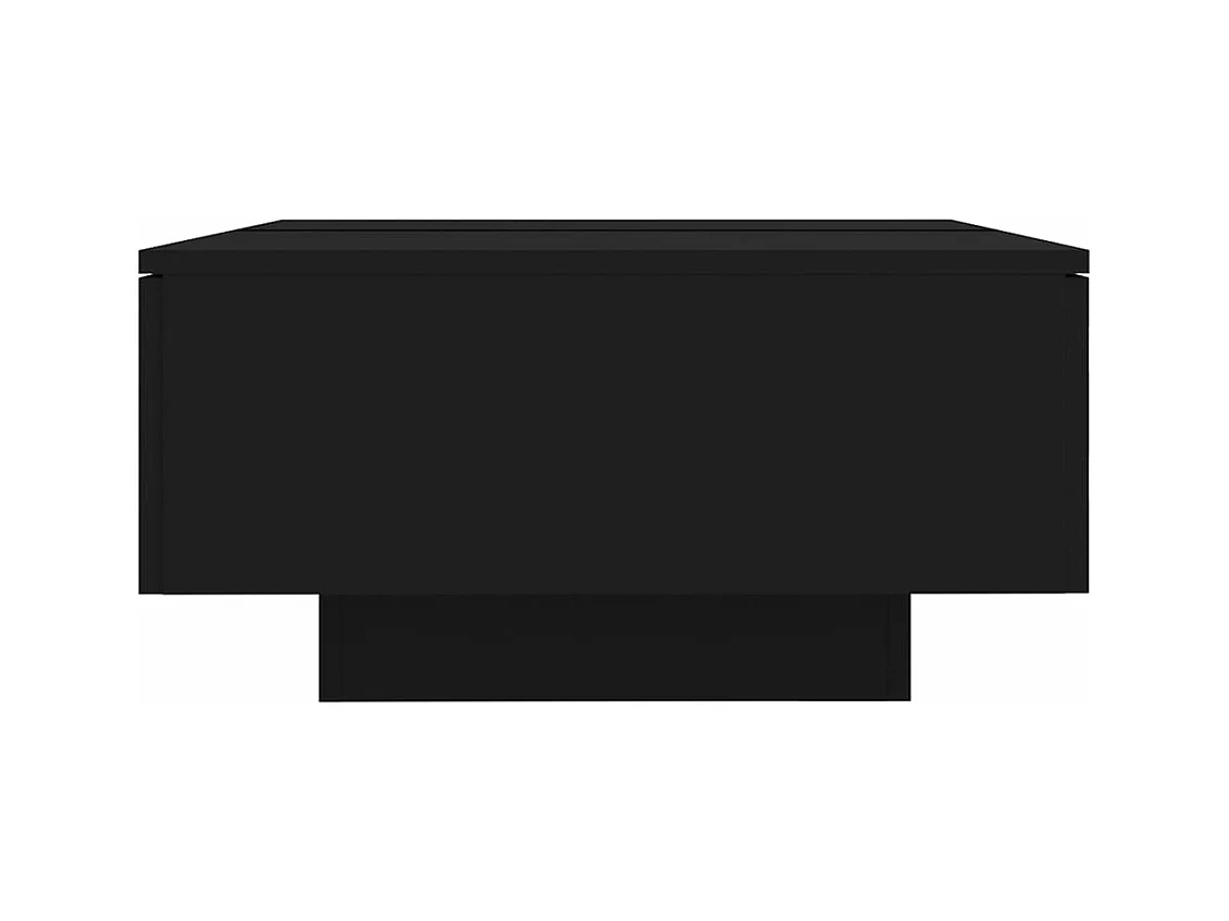 Table basse Noir 90x60x31 cm Aggloméré