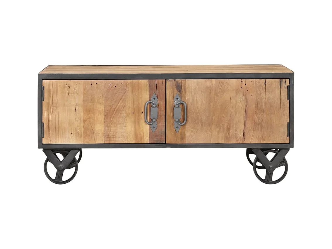 Table basse 90x50x39 cm Bois de récupération massif