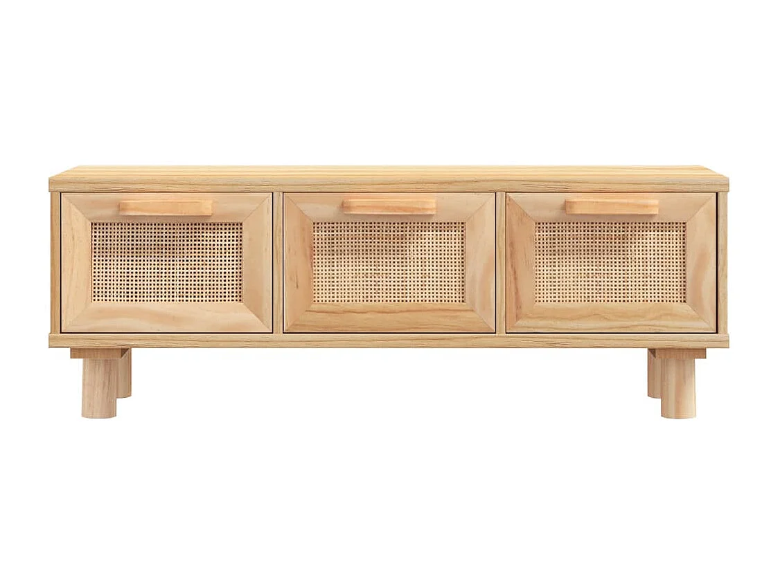 Table basse Marron 80x40x30 cm Bois d'ingénierie et pin massif