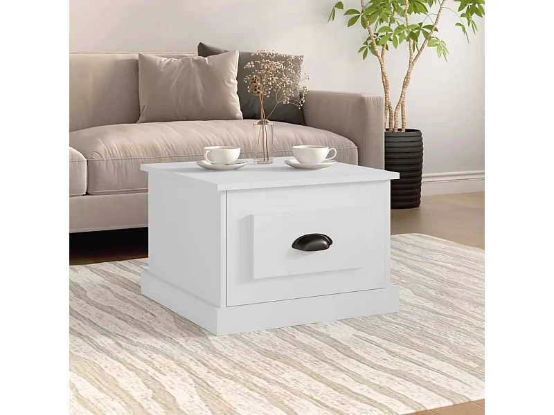 Mesa de centro 50x50x35 cm derivados madeira branco