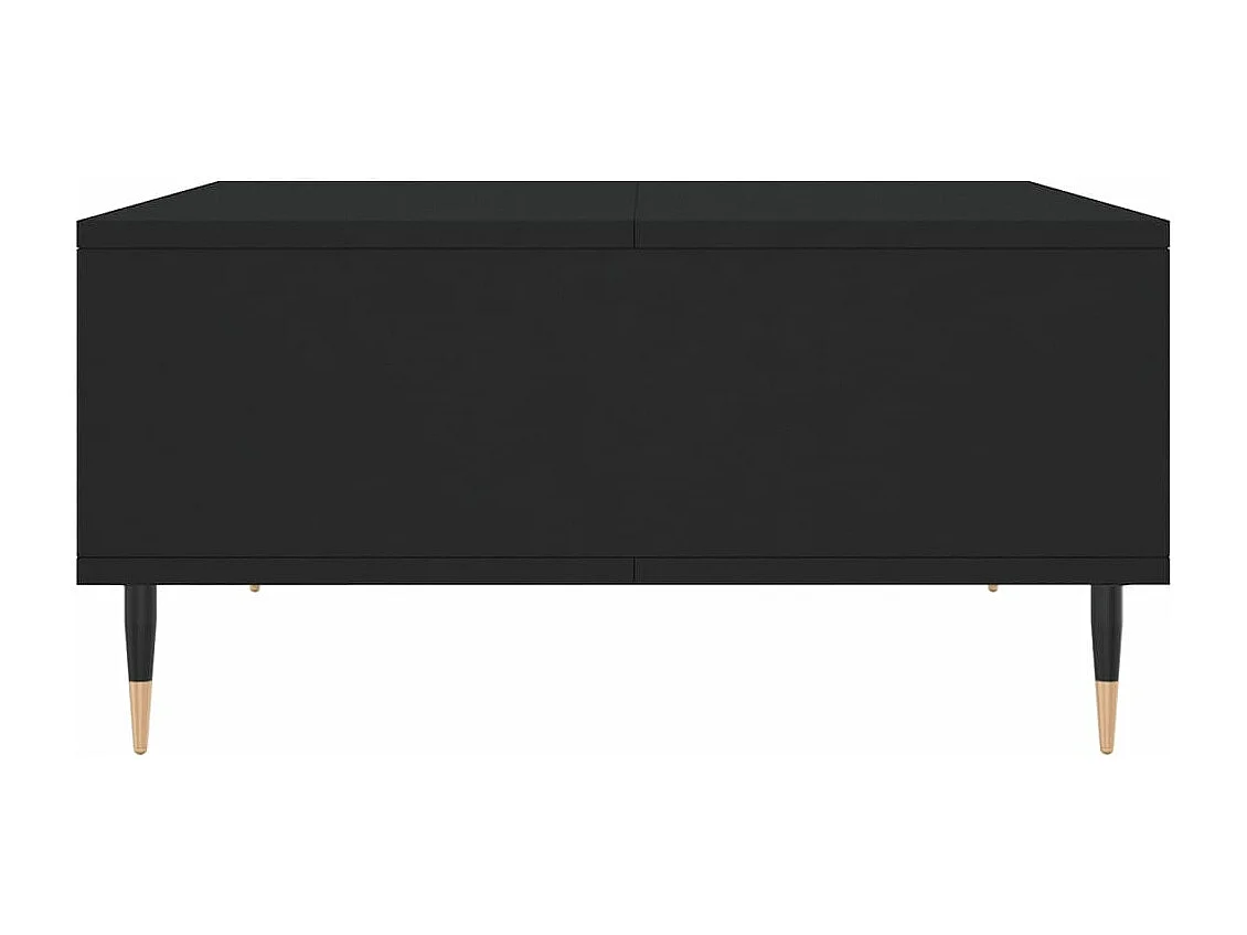 Table basse noir 60x60x30 cm bois d'ingénierie