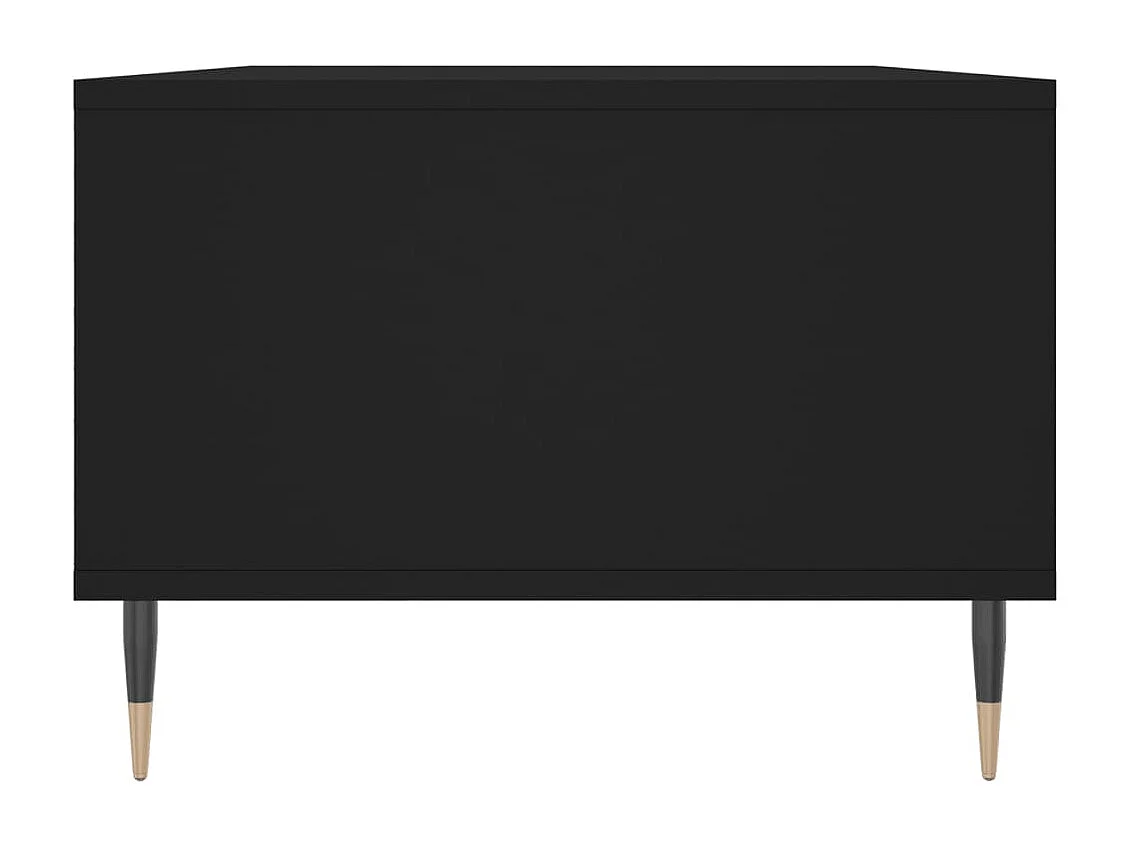 Table basse Noir 90x50x36,5 cm Bois d'ingénierie