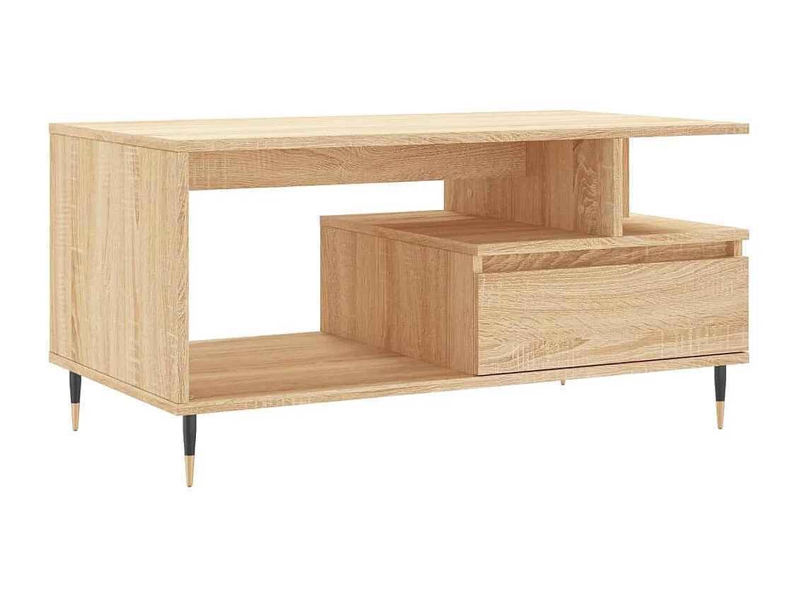 Table basse Chêne sonoma 90x49x45 cm Bois d'ingénierie