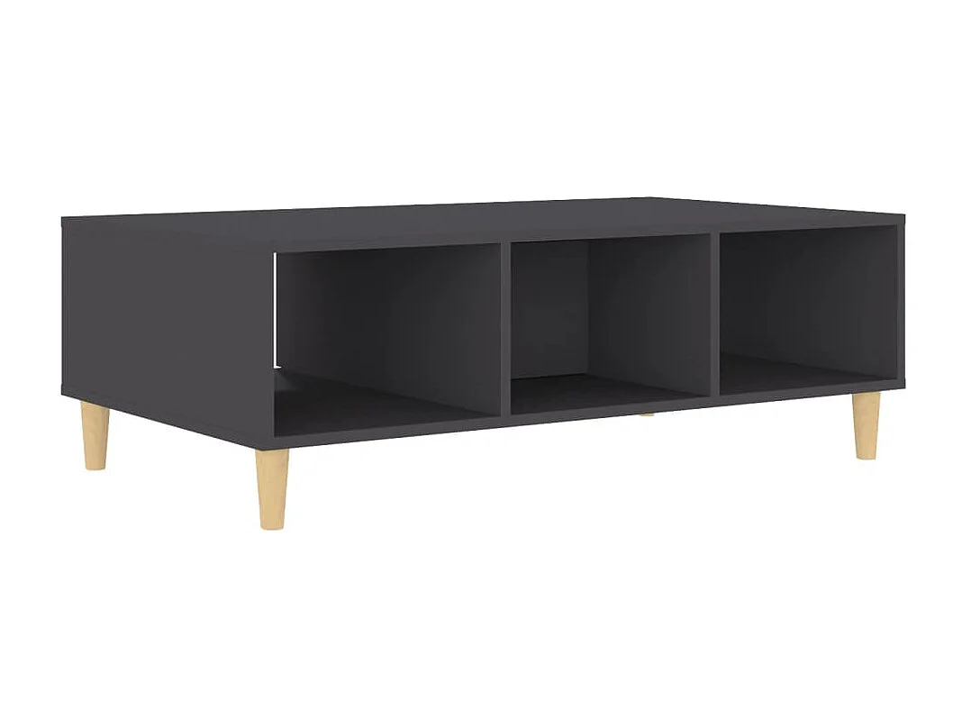 Table basse Gris 103,5x60x35 cm Aggloméré