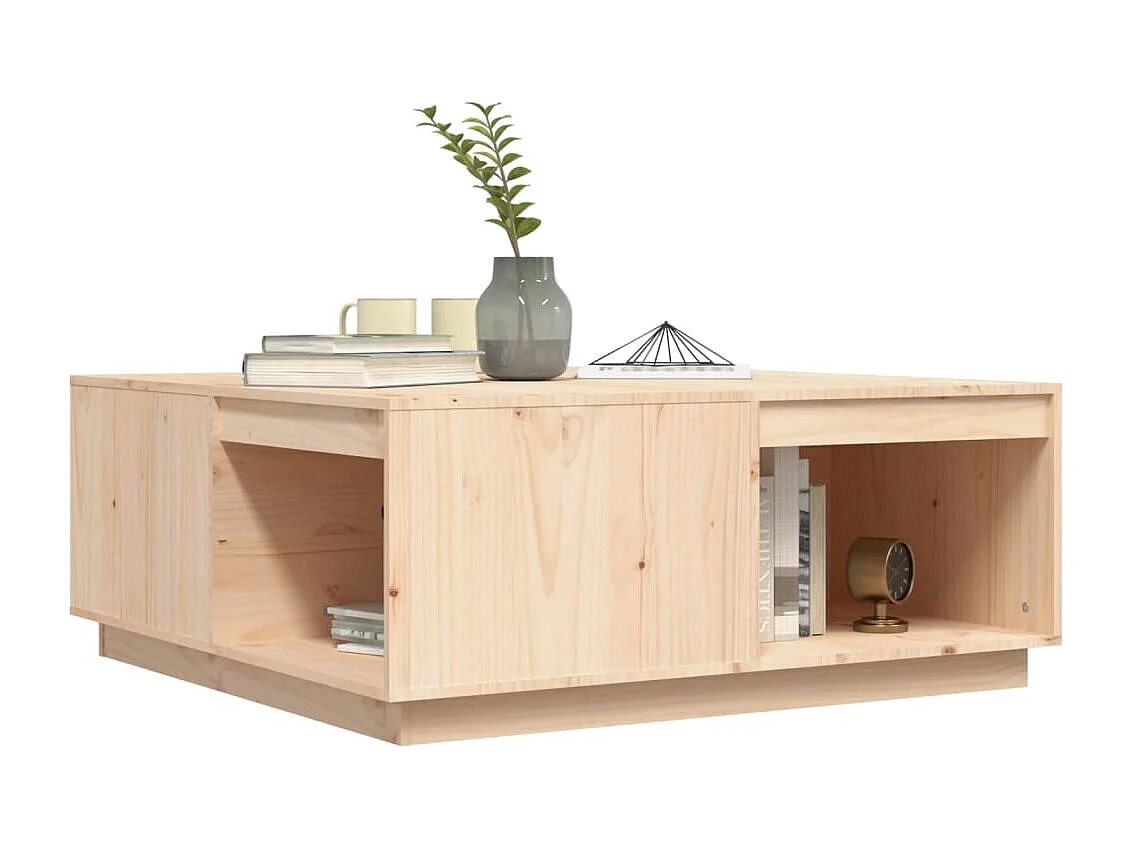 Table basse 100x101x40,5 cm Bois massif de pin