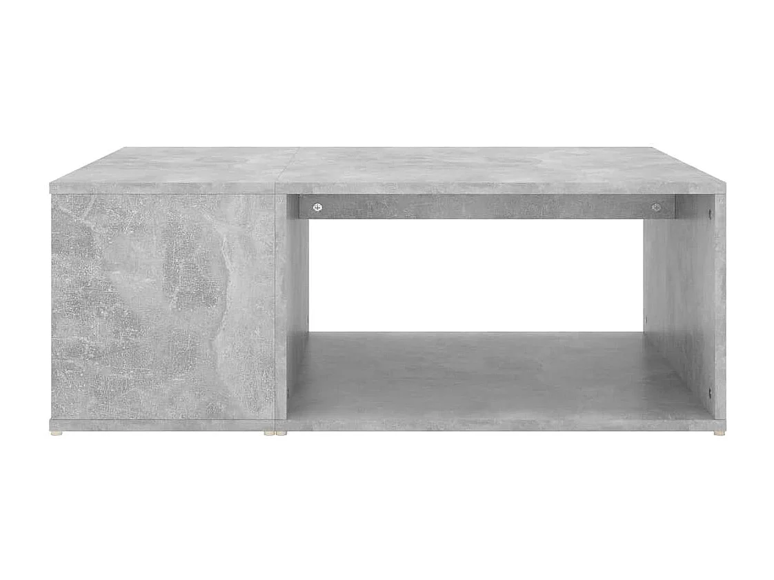 Mesa de centro 90x67x33 cm contraplacado cinzento cimento
