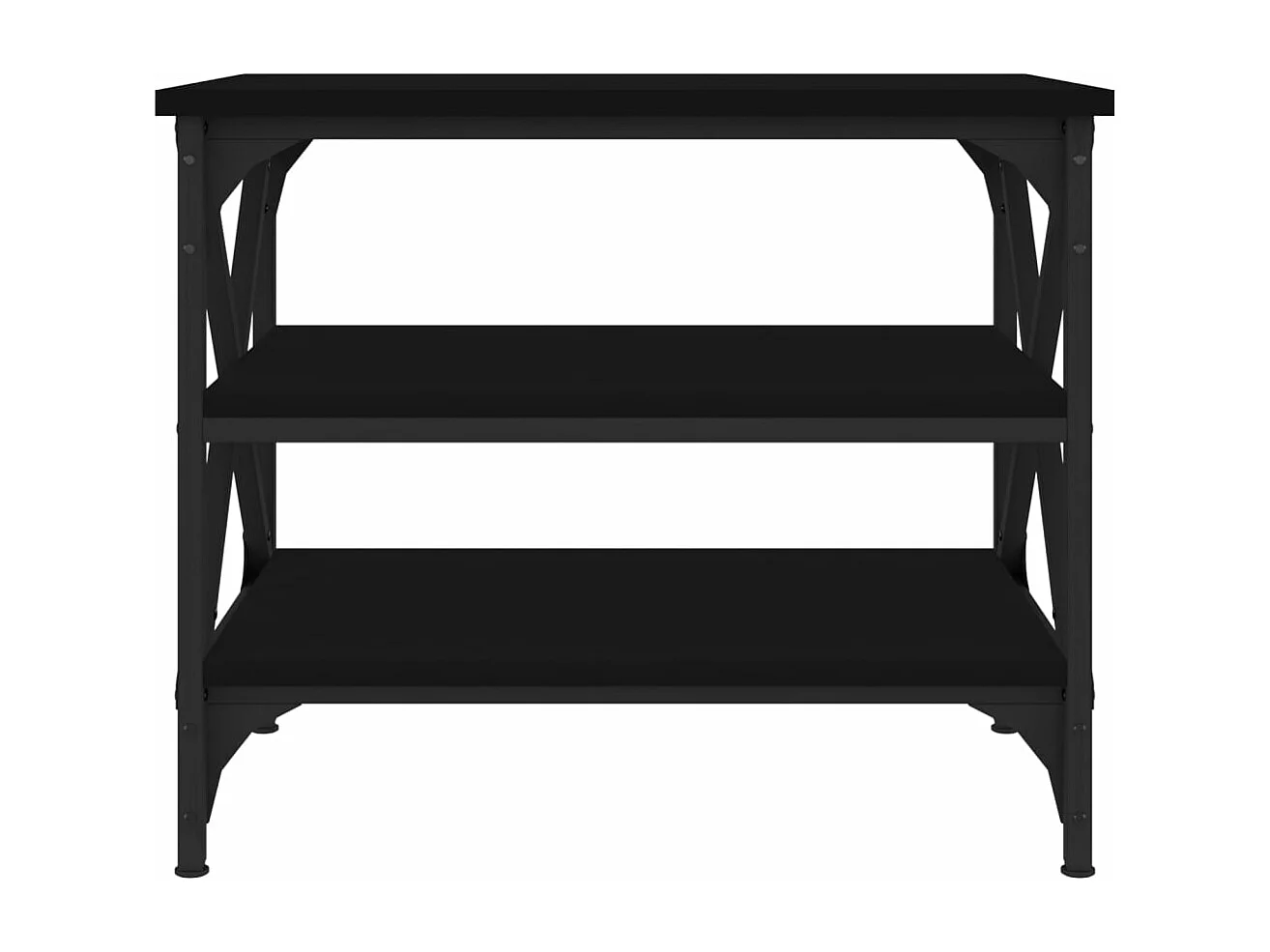 Table d'appoint Noir 55x38x45 cm Bois d'ingénierie