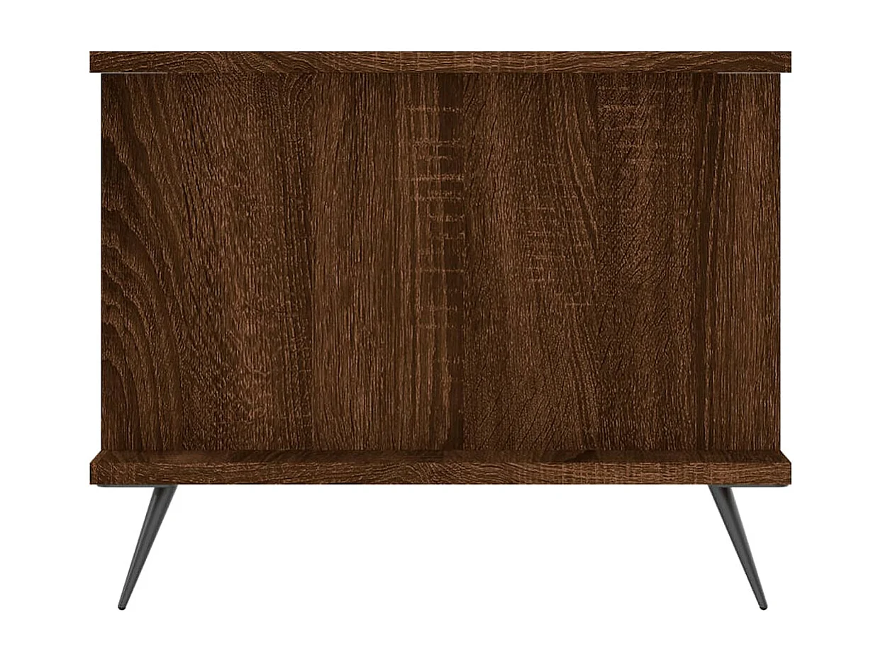 Table basse chêne marron 90x50x40 cm bois d'ingénierie