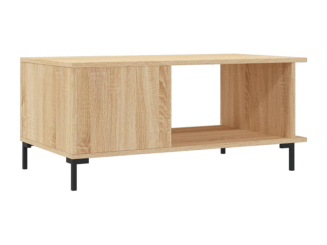 Mesa de centro madera contrachapada roble Sonoma 90x50x40 cm