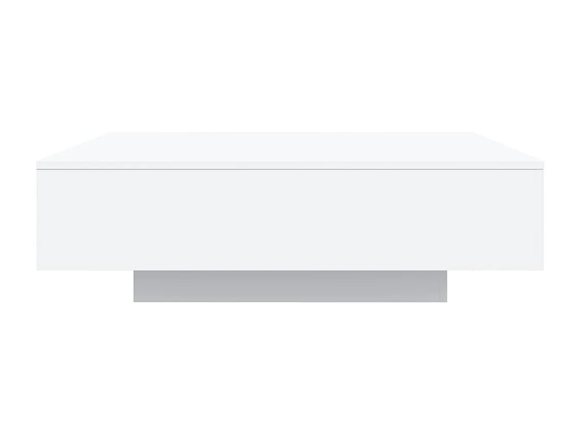 Table basse avec lumières LED blanc 100x100x31 cm