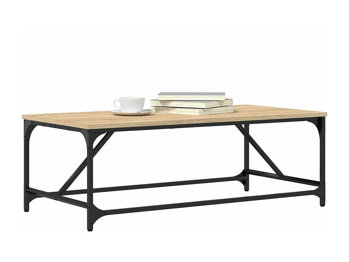 Mesa de centro madera contrachapada roble Sonoma 100x50x35 cm