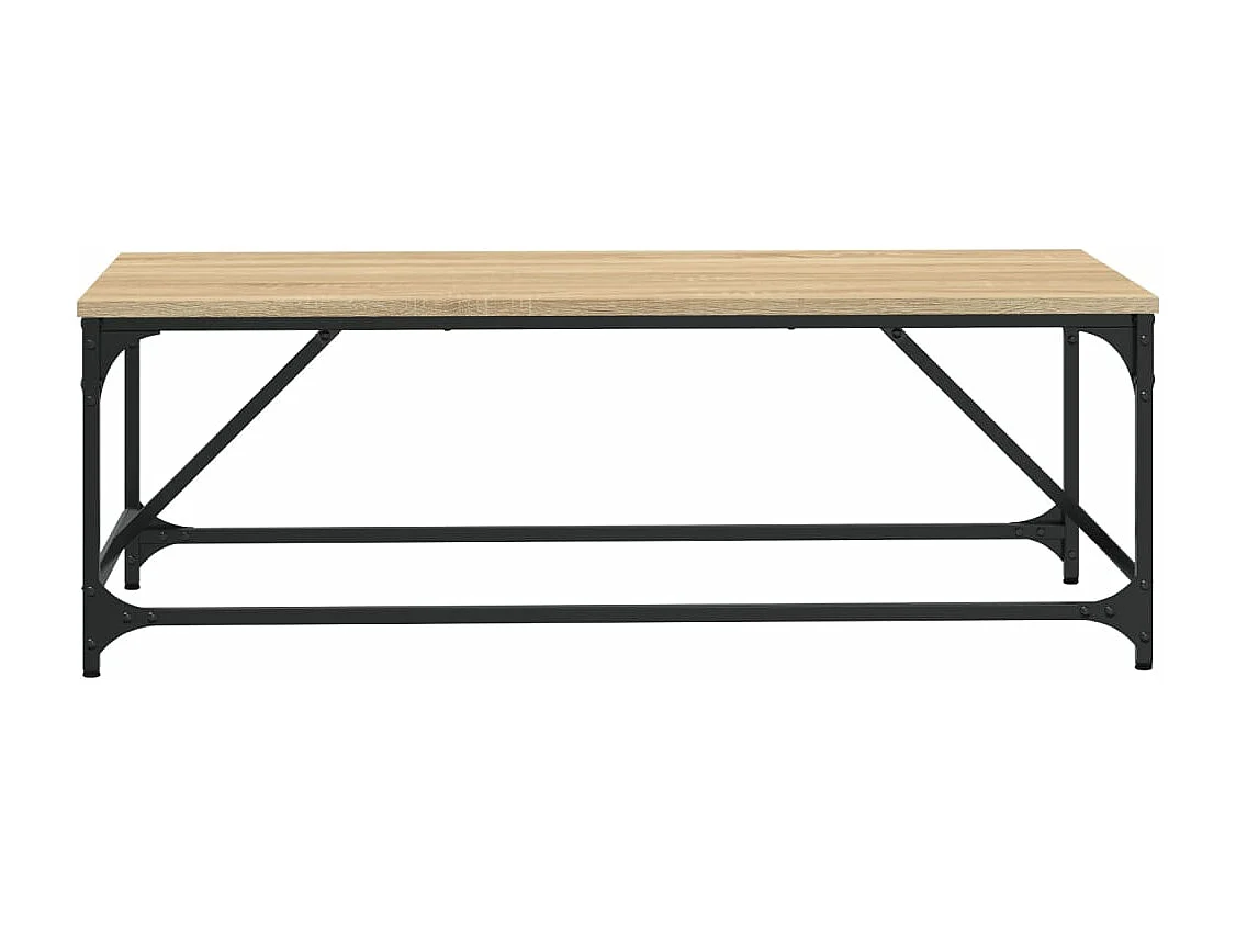Mesa de centro madera contrachapada roble Sonoma 100x50x35 cm