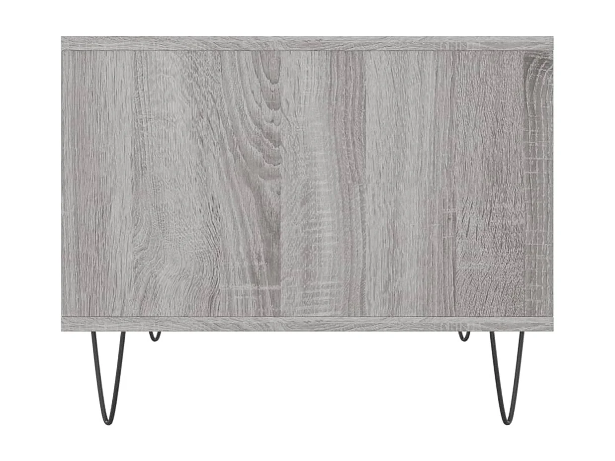 Table basse sonoma gris 60x50x40 cm bois d'ingénierie