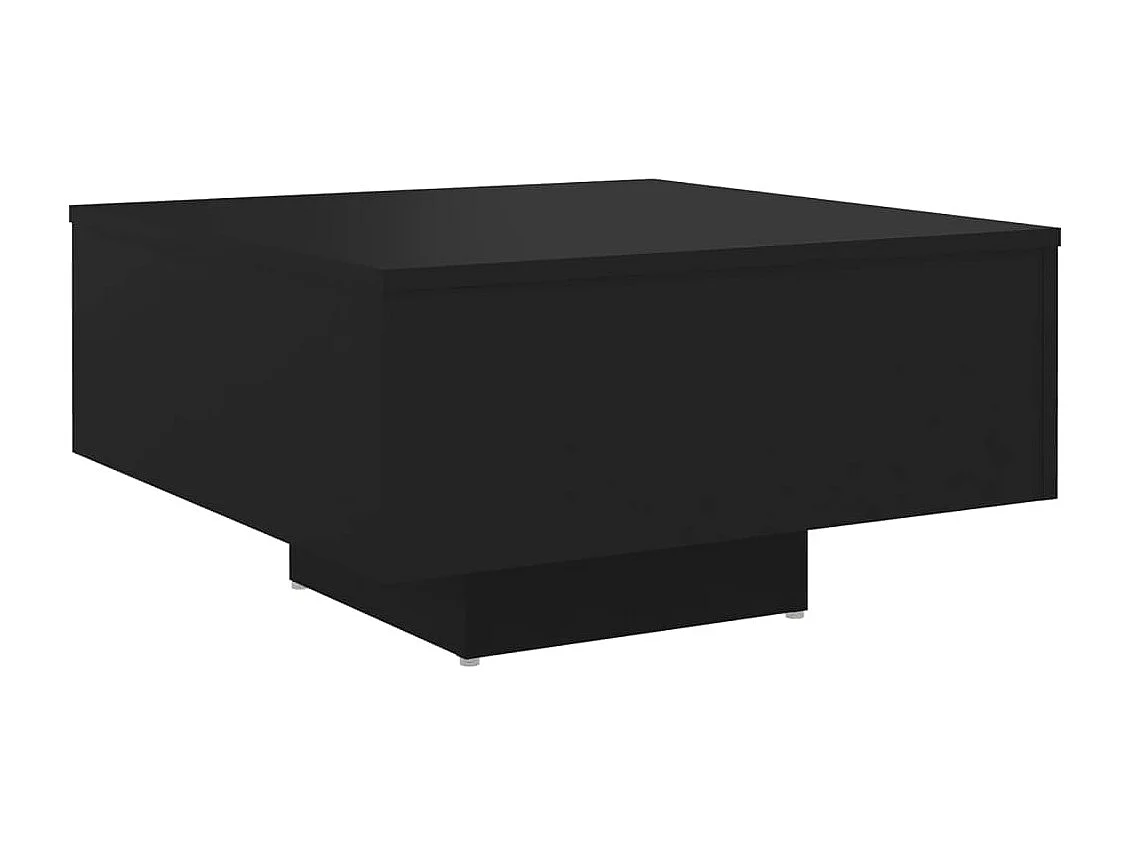 Table basse Noir 60x60x31,5 cm Aggloméré