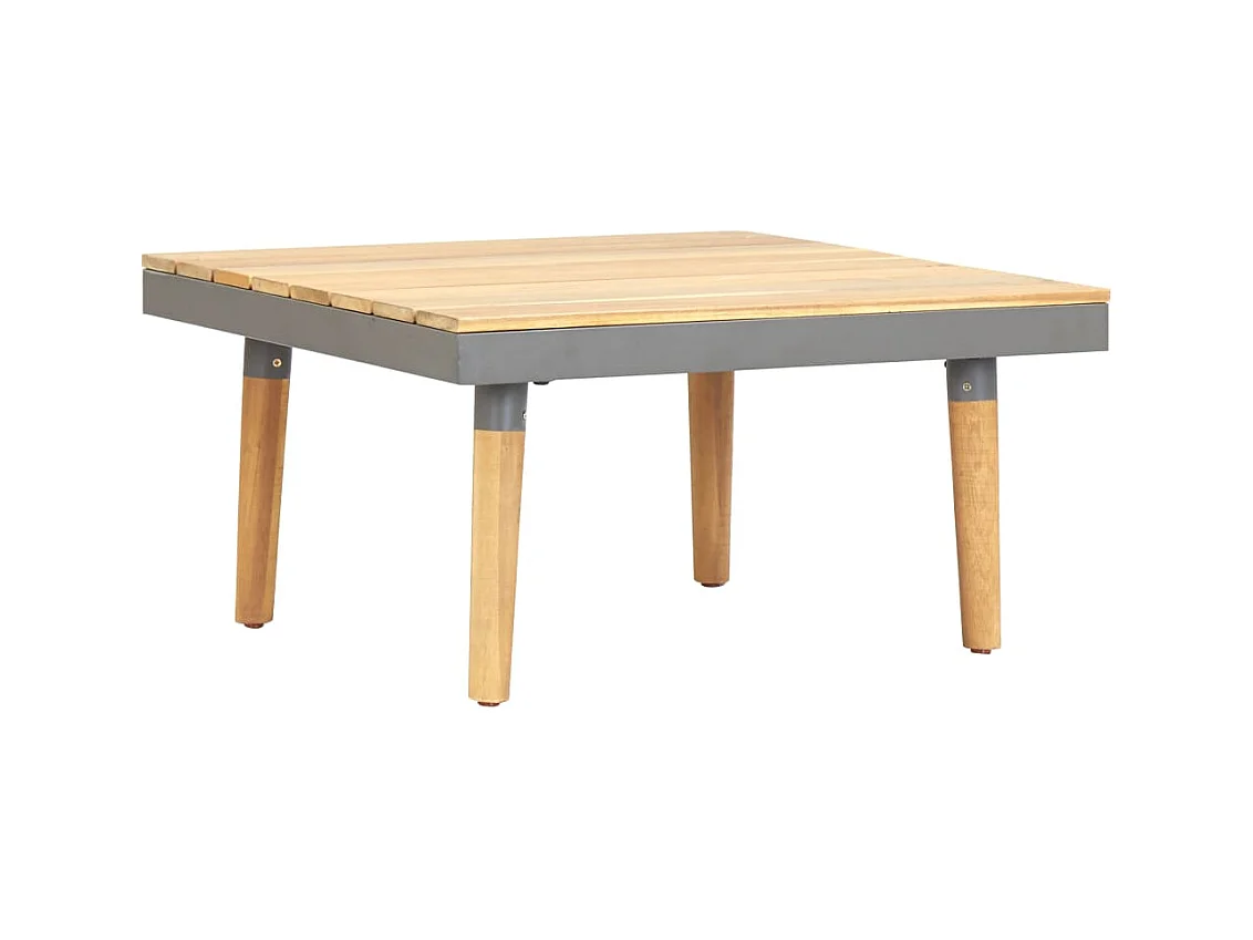 Table basse de jardin 60x60x31,5 cm Bois solide d'acacia