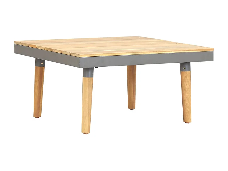 Table basse de jardin 60x60x31,5 cm Bois solide d'acacia