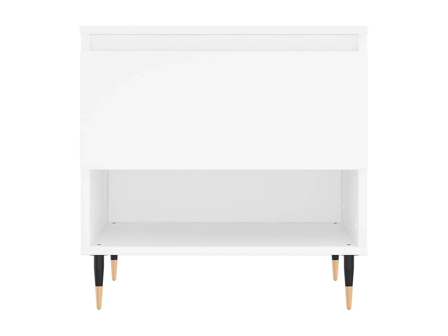 Table basse blanc 50x46x50 cm bois d’ingénierie