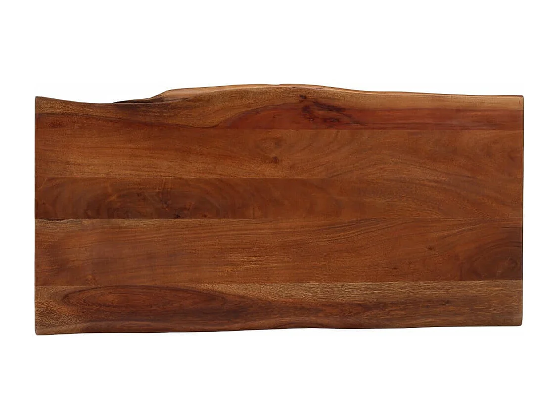 Table basse marron miel 110x55x40 cm bois massif d'acacia