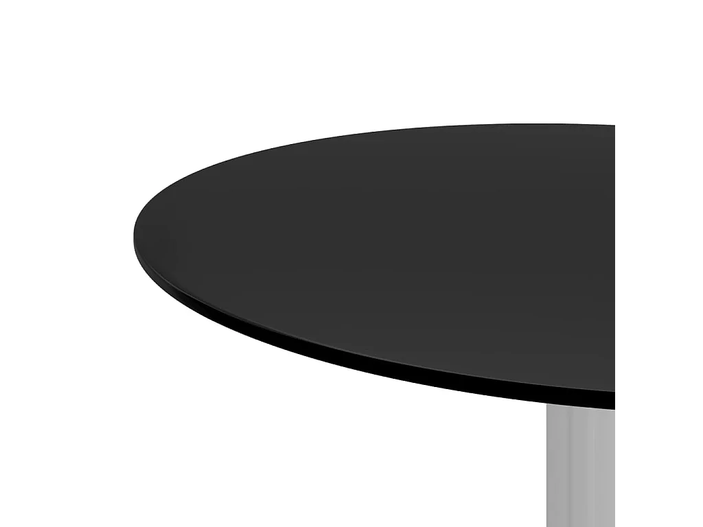 Salontafel 40 cm gehard glas zwart