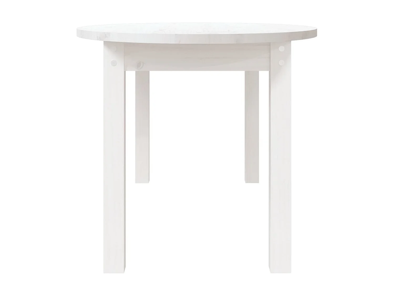 Table basse Blanc 110x55x45 cm Bois massif de pin