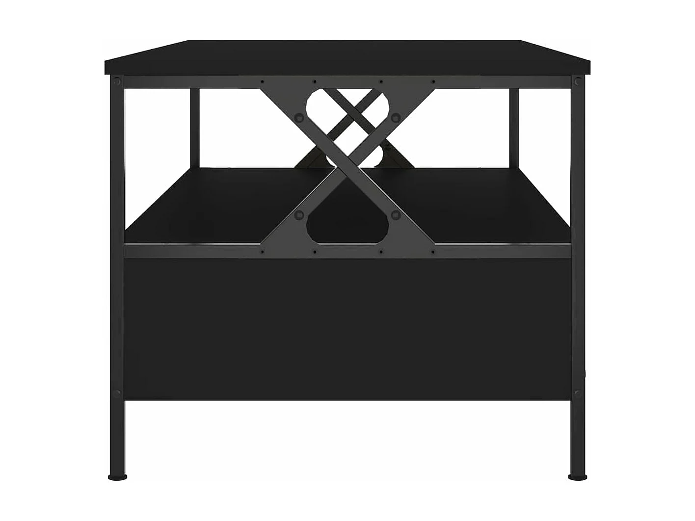 Table basse noir 100x51x45 cm bois d'ingénierie