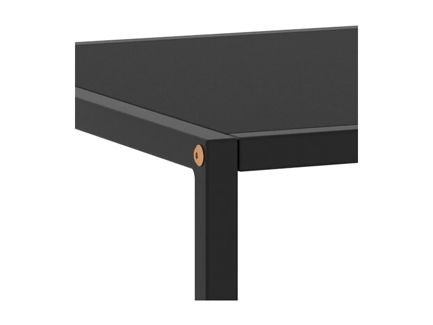 Salontafel met zwart glas 100x50x35 cm zwart