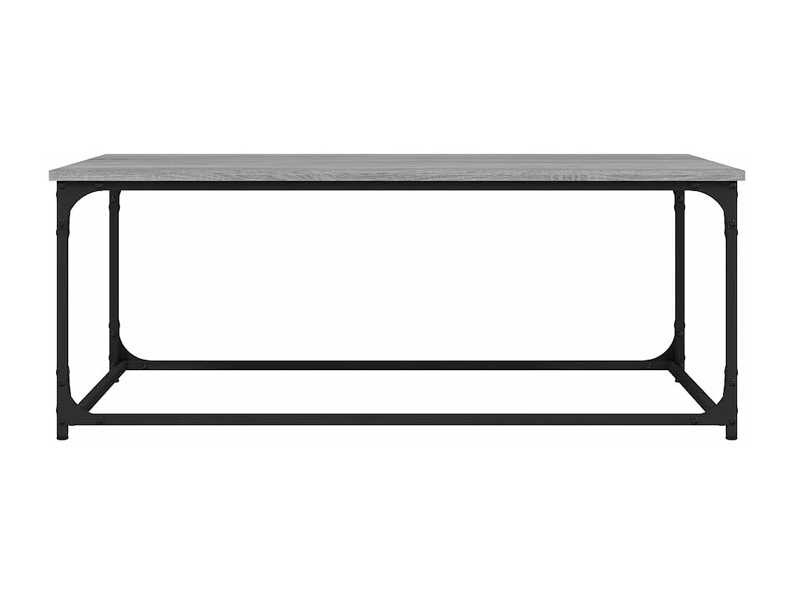 Mesa de centro 102x50x40cm derivados madeira/ferro cinza sonoma