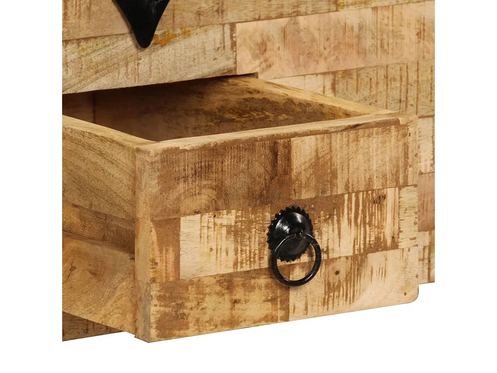 Table basse Bois de manguier massif 80 x 40 x 35 cm