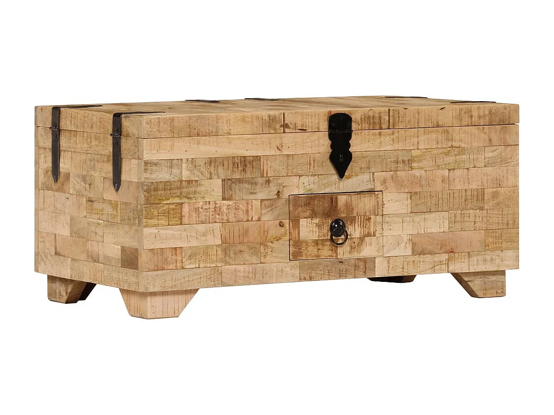 Table basse Bois de manguier massif 80 x 40 x 35 cm