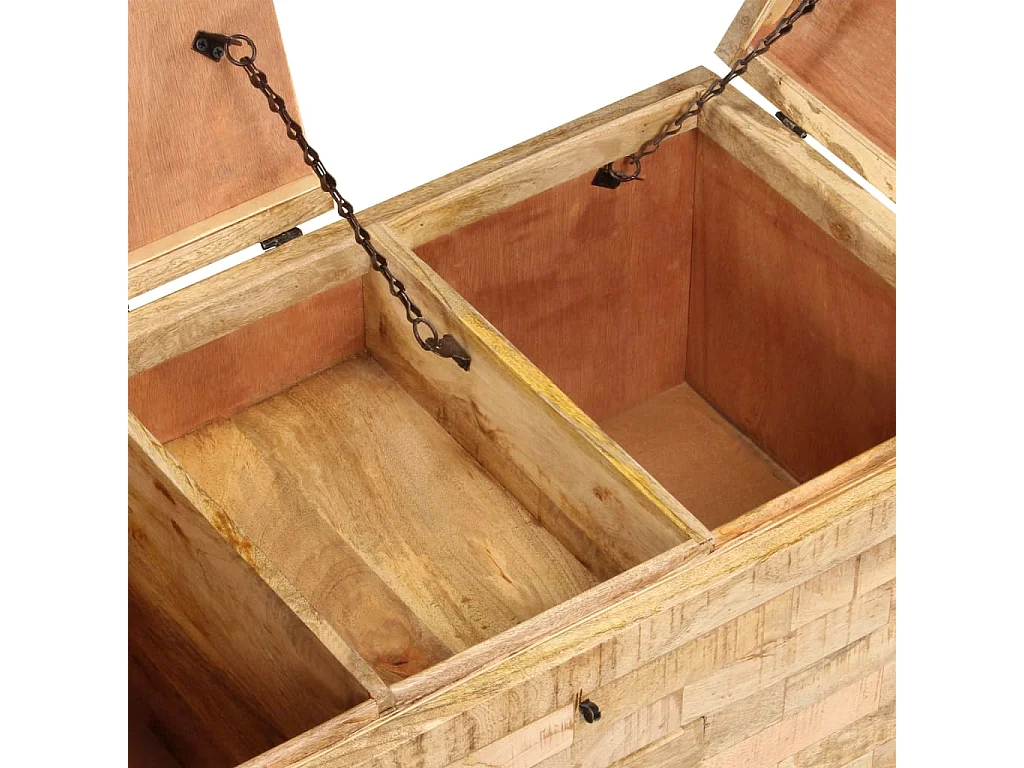 Table basse Bois de manguier massif 80 x 40 x 35 cm