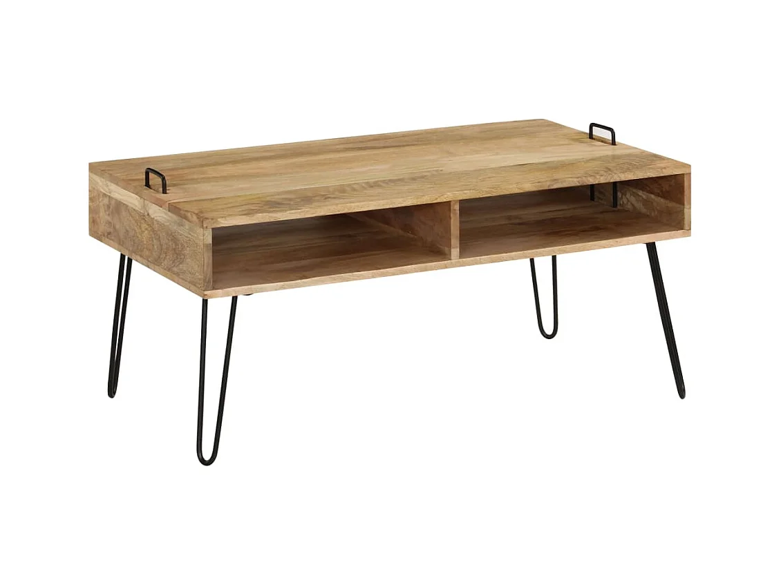 Table basse Bois de manguier massif 100 x 60 x 45 cm