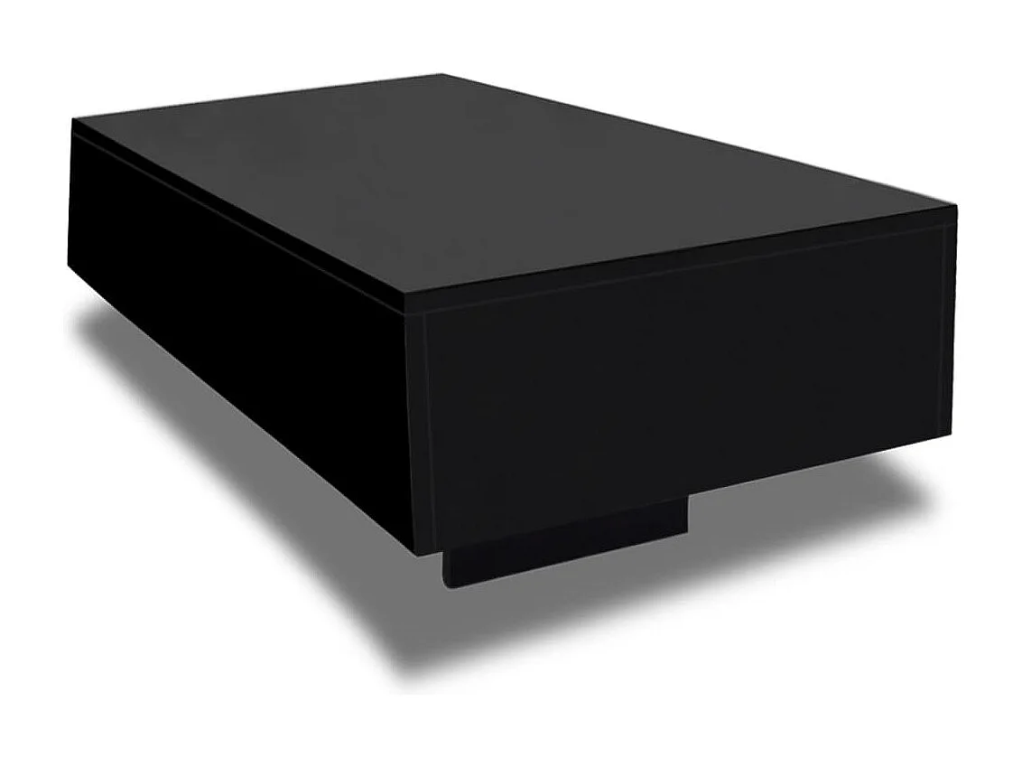 Table basse Haute brillance Noir