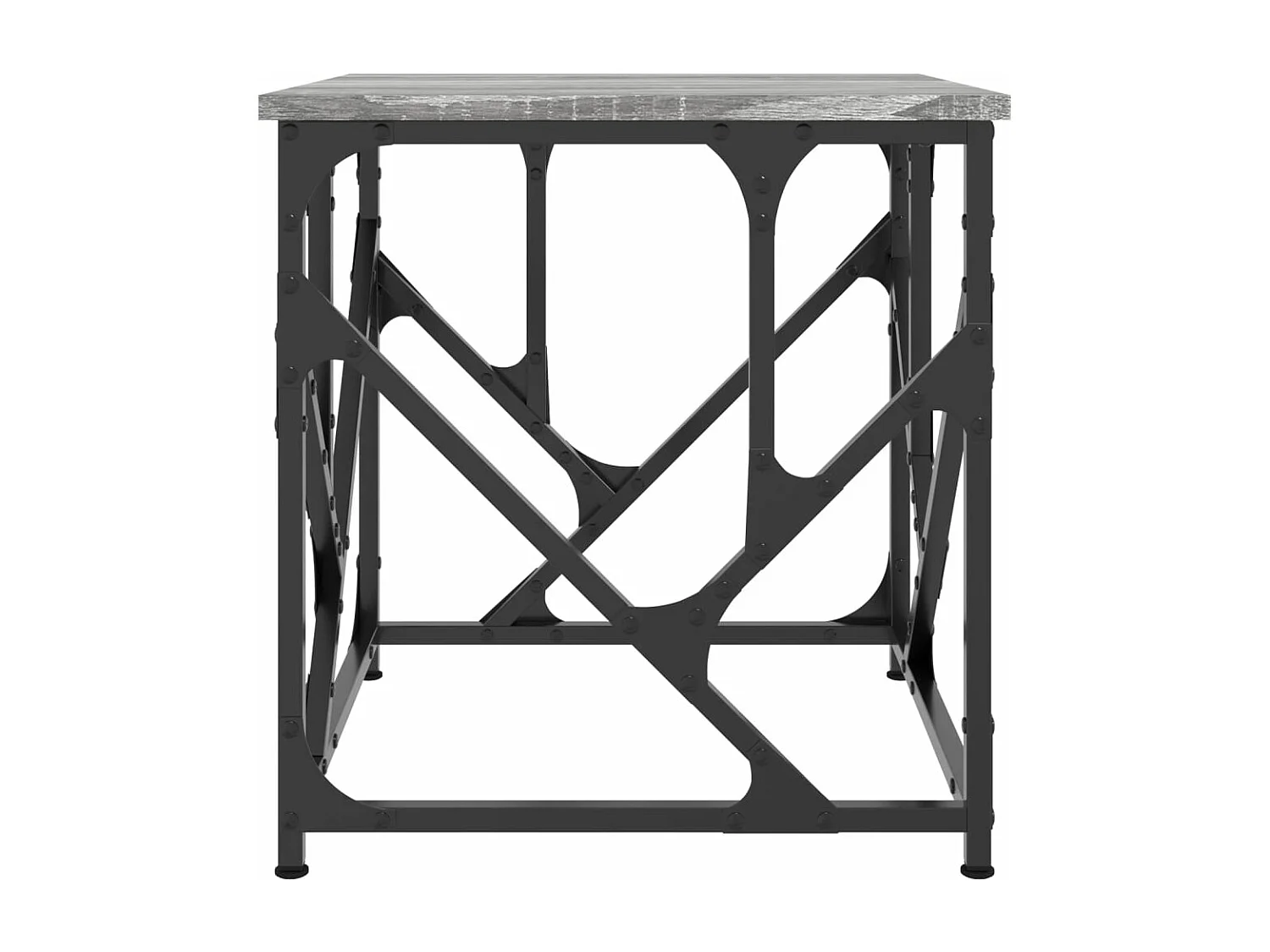 Table basse sonoma gris 45x45x47,5 cm bois d'ingénierie