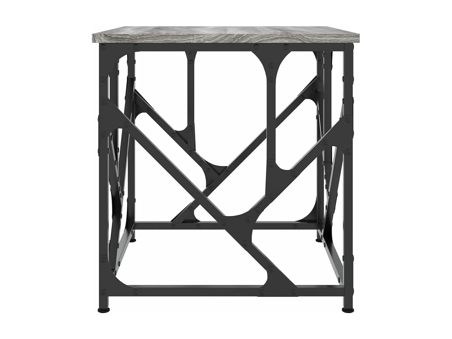 Table basse sonoma gris 45x45x47,5 cm bois d'ingénierie