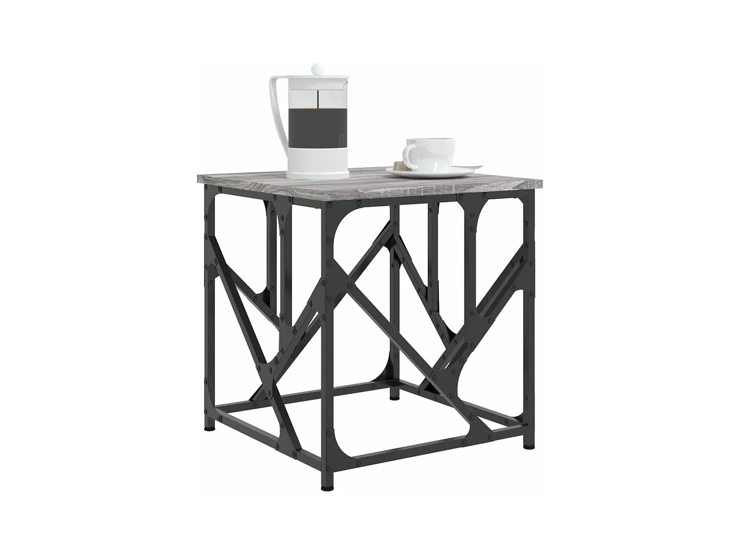 Mesa de centro madera de ingeniería gris Sonoma 45x45x47,5 cm