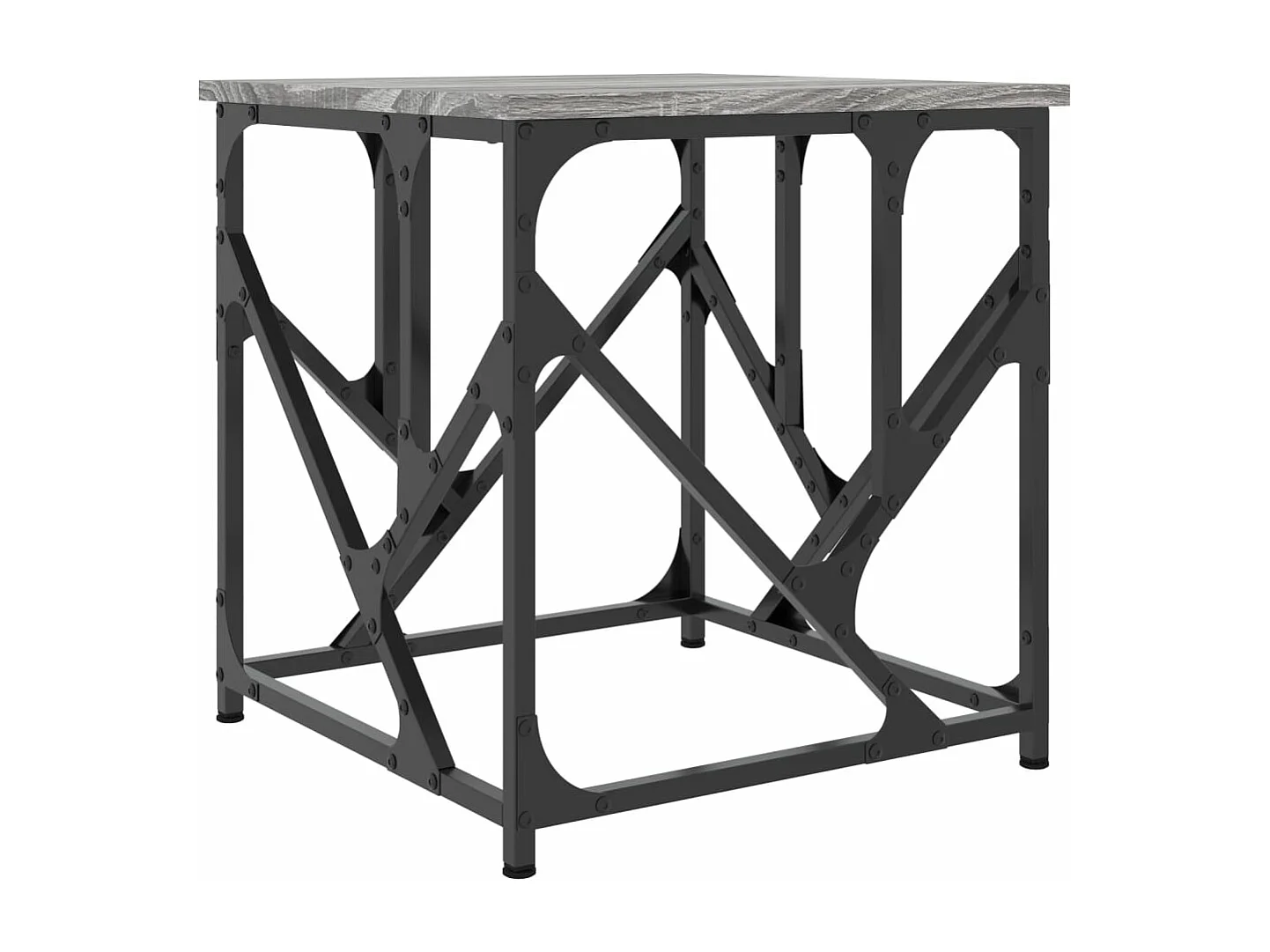 Table basse sonoma gris 45x45x47,5 cm bois d'ingénierie