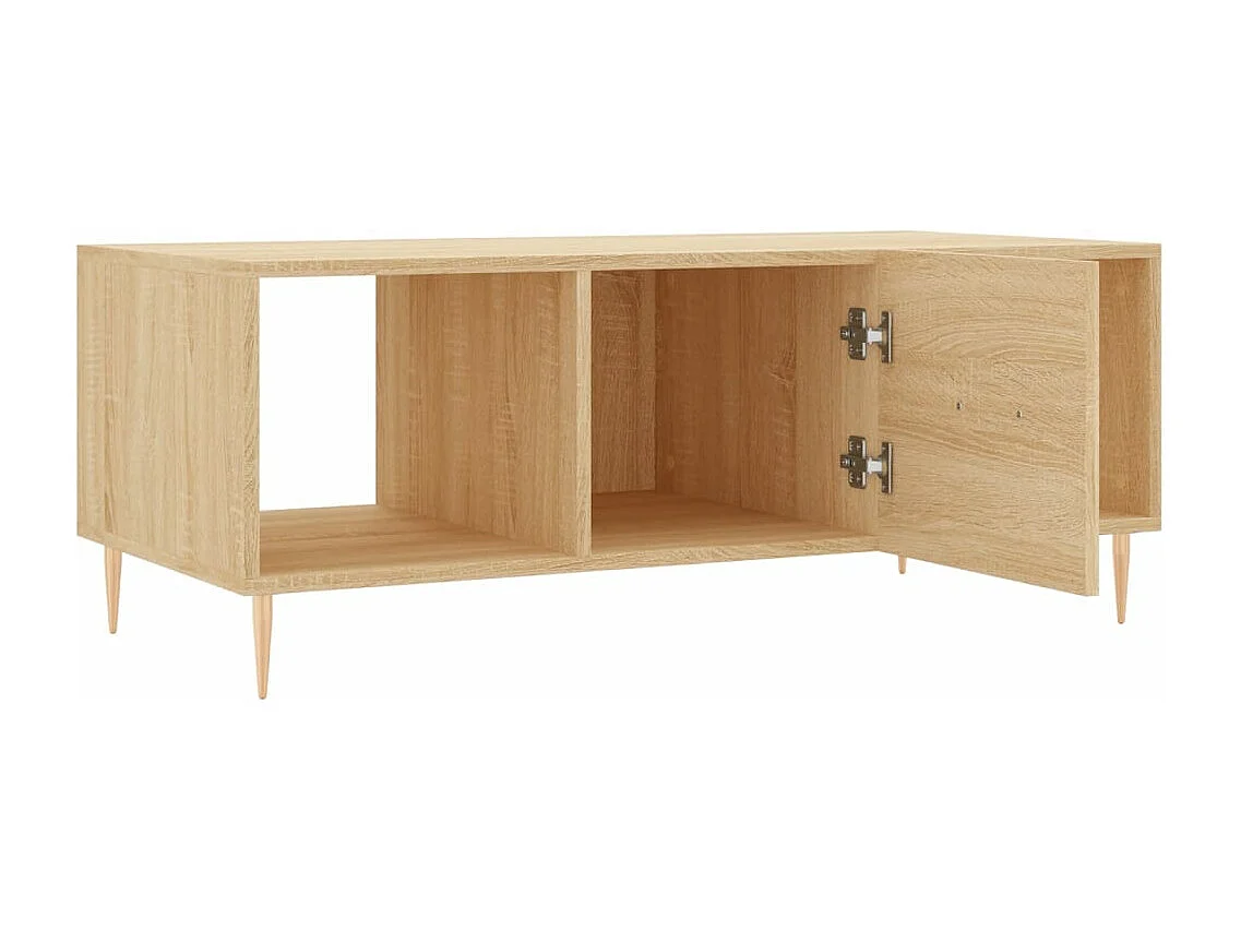 Table basse chêne sonoma 102x50x40 cm bois d'ingénierie