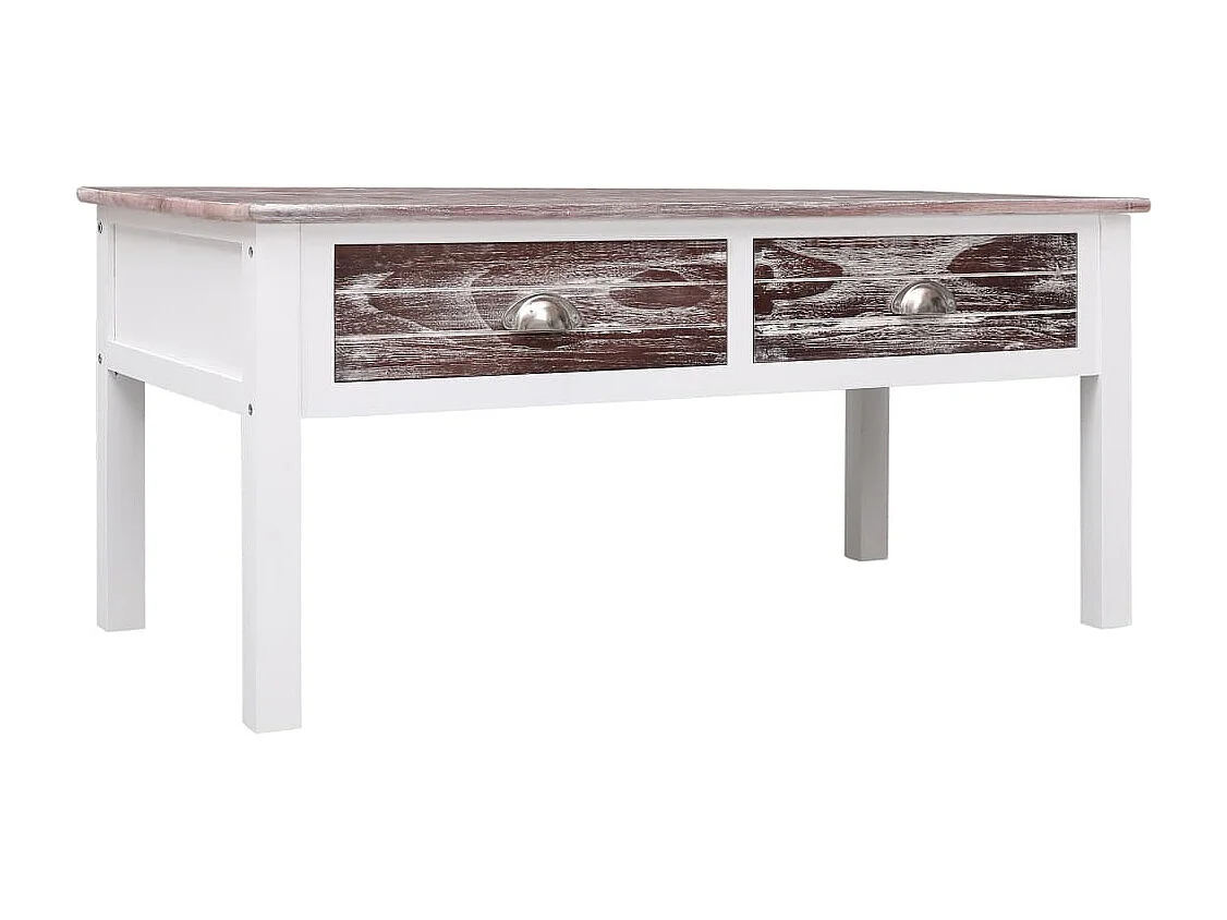 Mesa de centro de madera marrón 100x50x45 cm