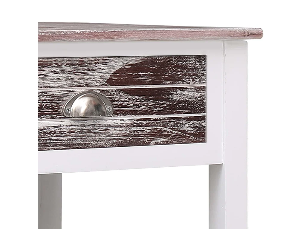 Mesa de centro de madera marrón 100x50x45 cm