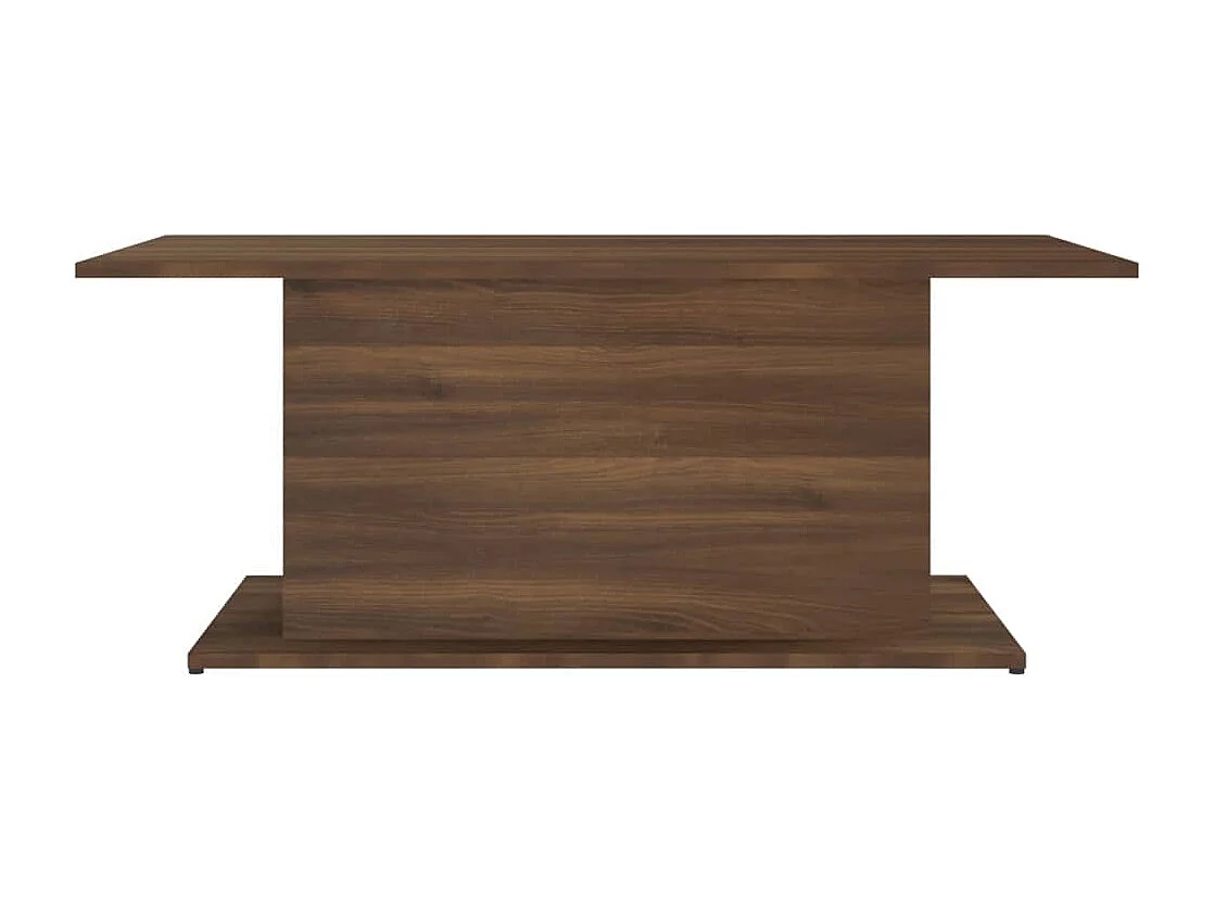 Table basse Chêne marron 102x55,5x40 cm Aggloméré