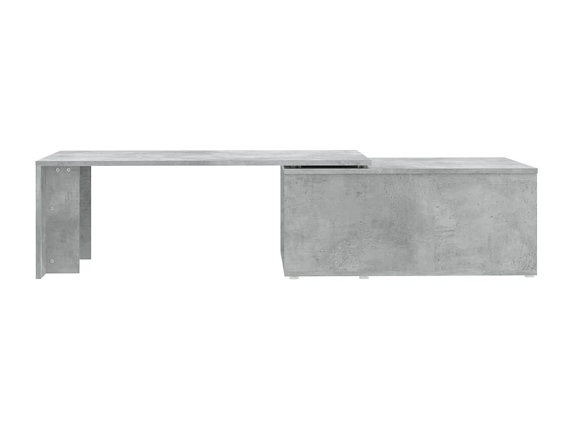 Table basse Gris béton 150x50x35 cm Aggloméré