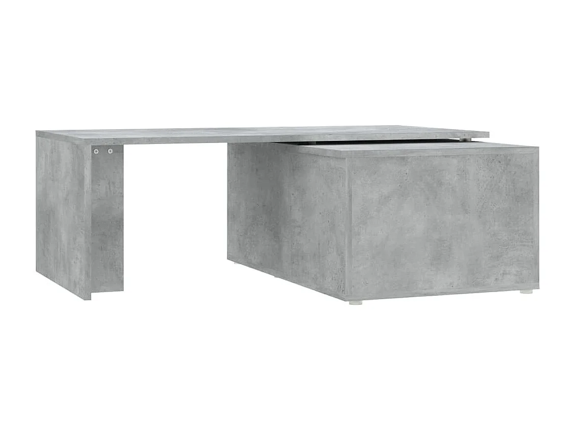 Table basse Gris béton 150x50x35 cm Aggloméré