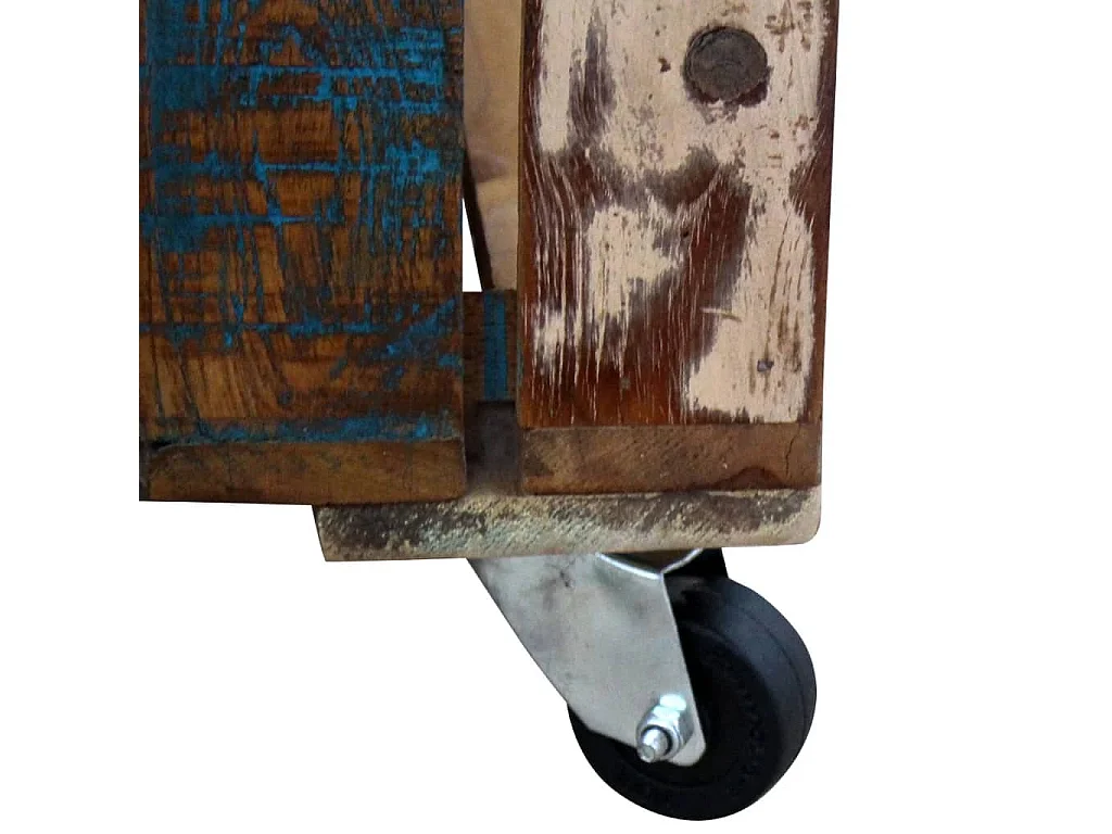 Table basse Bois de récupération massif 70 x 70 x 35 cm