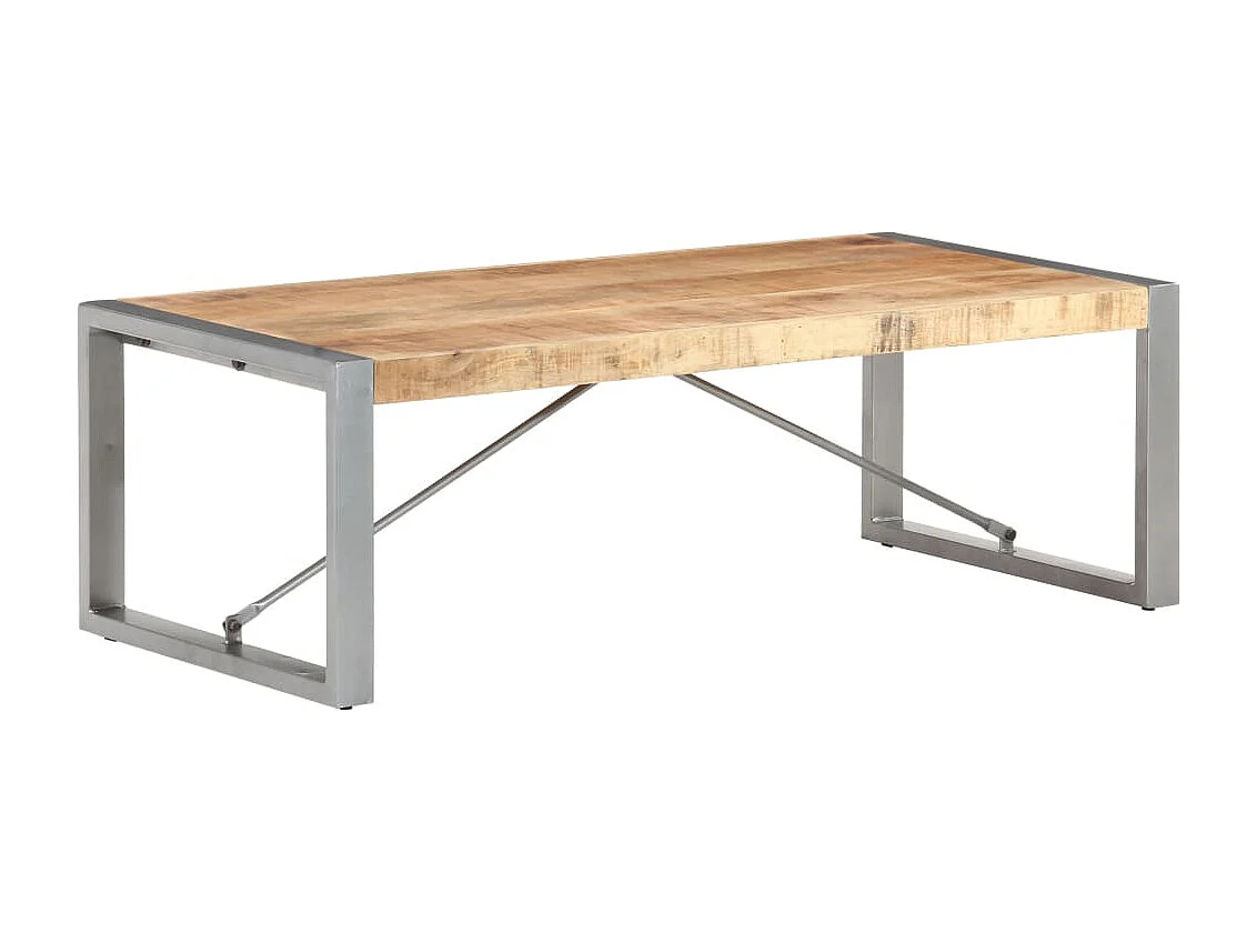 Table basse 120x60x40 cm Bois de manguier brut