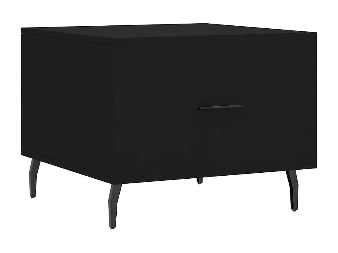 Salontafel 50x50x40 cm bewerkt hout zwart